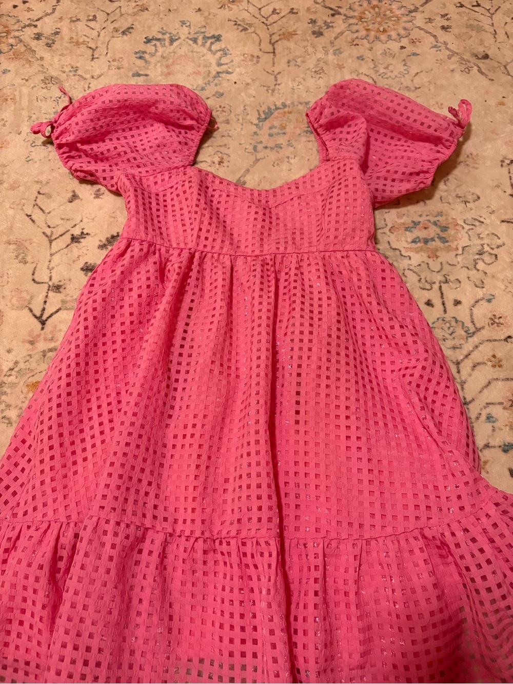 Entro Dress. Pink dress! Size Large Women’s. So cute! Worn 1 time!